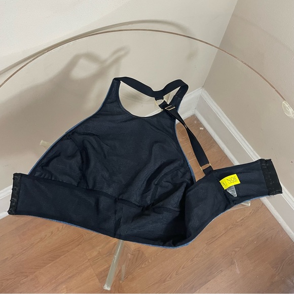 Noe Garments James T-back Denim Halter Bra top undergarments bralette blue Jean - Picture 9 of 13